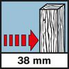 Detection depth of wood Detection depth of wooden studs, max. 38 mm