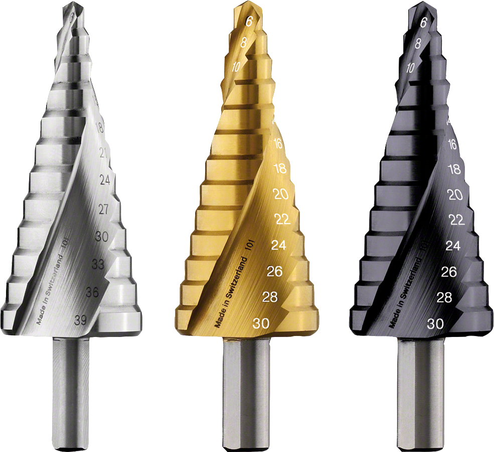 HSS Step Drill Bits, 3flat Shank Bosch Professional