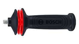 Black Bosch Professional handle with red rings, on a white background.