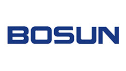 Logo of BOSUN in blue letters on a white background.