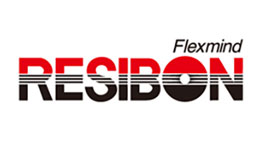 Logo of Resibon in red, black, and white, designed in a modern style.
