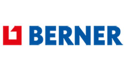 Berner logo in blue and red on a white background.