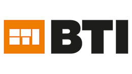 BTI logo in orange and black on a white background.
